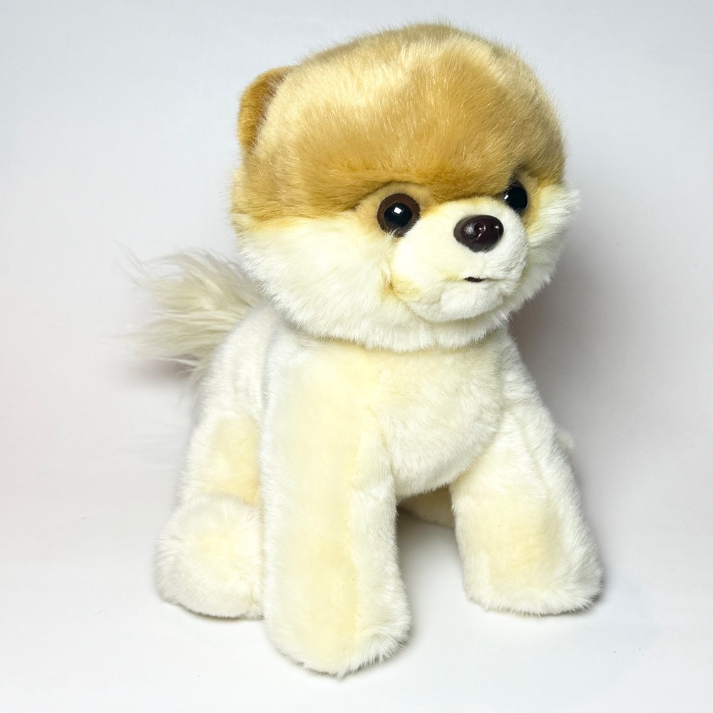 Gund Boo the Pomeranian Puppy Dog Plush Tan Cream Stuffed Animal 6066490 9in